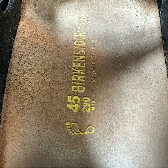 Mens Classic Birkenstock Milano Black Leather Sandals Size US 12 EU 45 - Picture 8 of 12